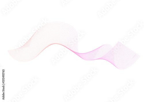 wavy design with color mix white background  