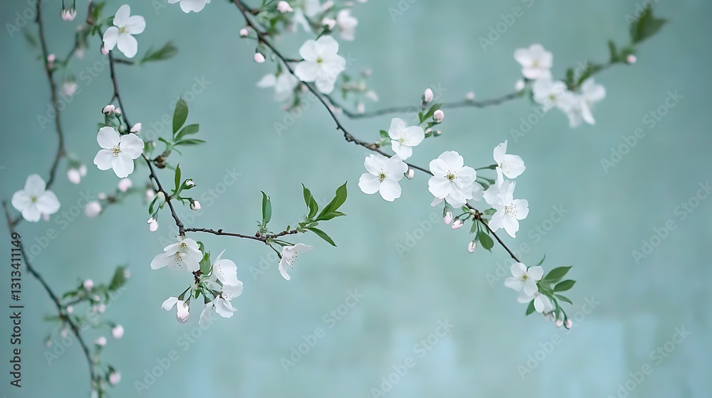 Beautiful Cherry Blossom Flowers in Full Bloom on a Spring Day Beautiful Cherry Blossom Flowers in Full Bloom on a Spring Day