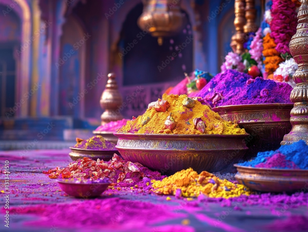 Φωτογραφία A vibrant and colorful celebration, the Holi festival is a joyous occasion celebrated in India