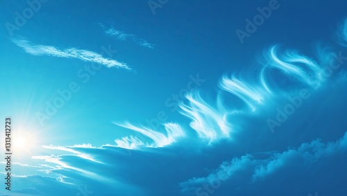 Blue Sky with Light Clouds