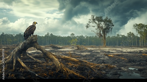 The desolate land where bald eagles reside