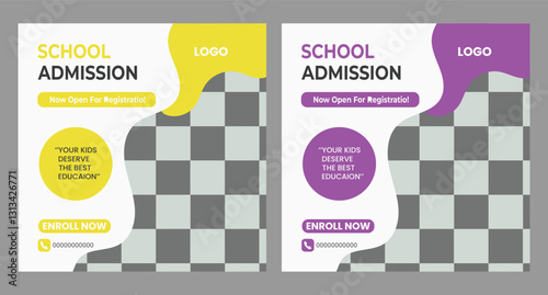  School admission social media post 
