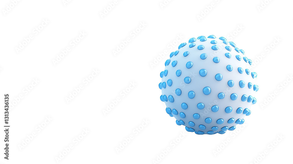 Blue dotted sphere, abstract 3d rendered digital art illustration for backgrounds and wallpapers Blue dotted sphere, abstract 3d rendered digital art illustration for backgrounds and wallpapers