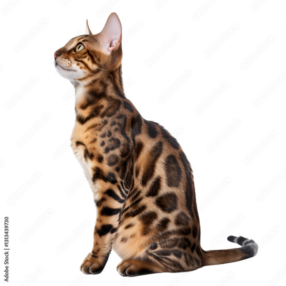Obraz premium cat on transparent background