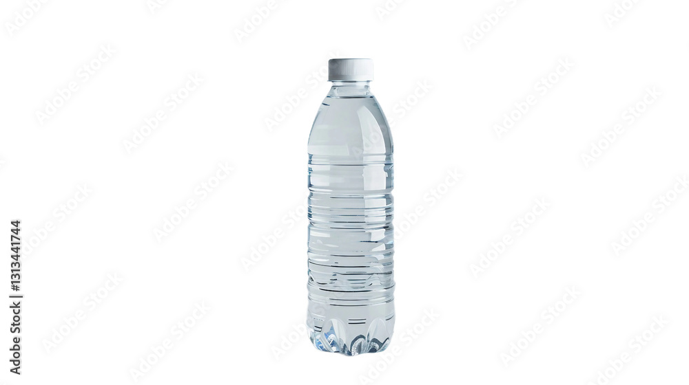 Fototapeta premium Plastic Water Bottle on transparent background PNG.