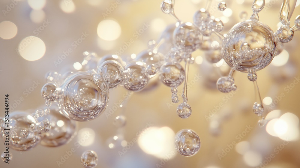 Crystal clear water molecule structure Crystal clear water molecule structure