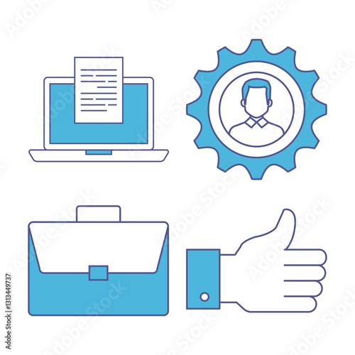 Fill Lined Team Target Corporate Enterprise Business Analysis Creative