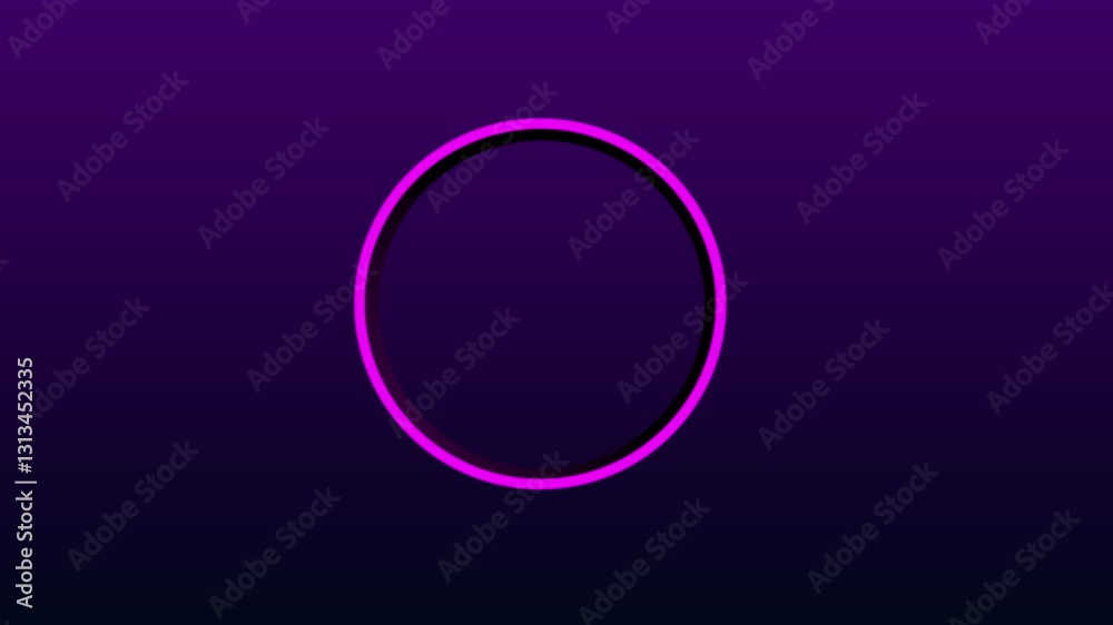 Motion graphic flat animation footage Colorful circle badge intro logo for youtube channel.
