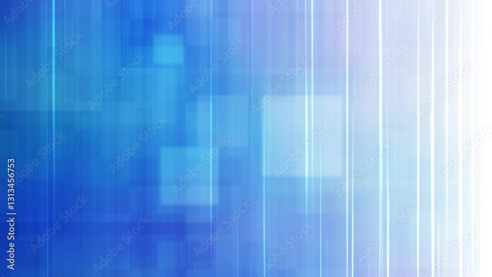 loopable abstract blue technology background with slow motion geometric shapes and light streaks - modern digital design, innovation, and data flow, ideal for tech-related visuals