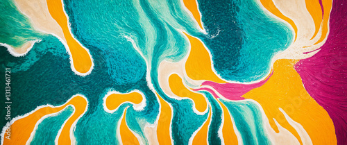 vibrant abstract compositio...