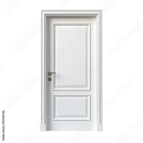 open door isolated on white