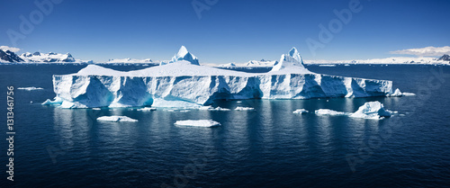 iceberg in the ocean with s...