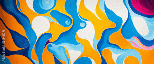 vivid abstract painting wit...