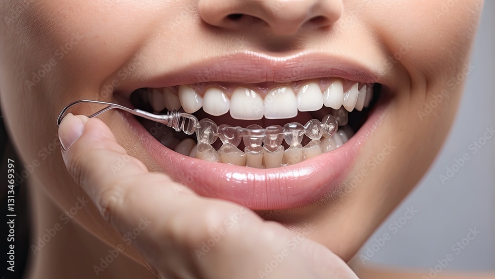 Fototapeta premium Transparent Orthodontic Night Guard