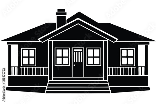 house silhouette vector