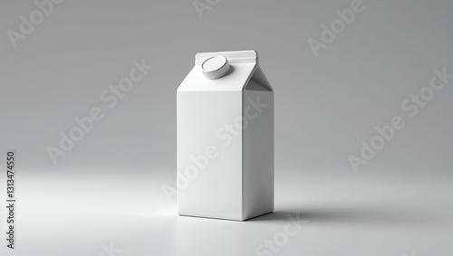 blank milk carton