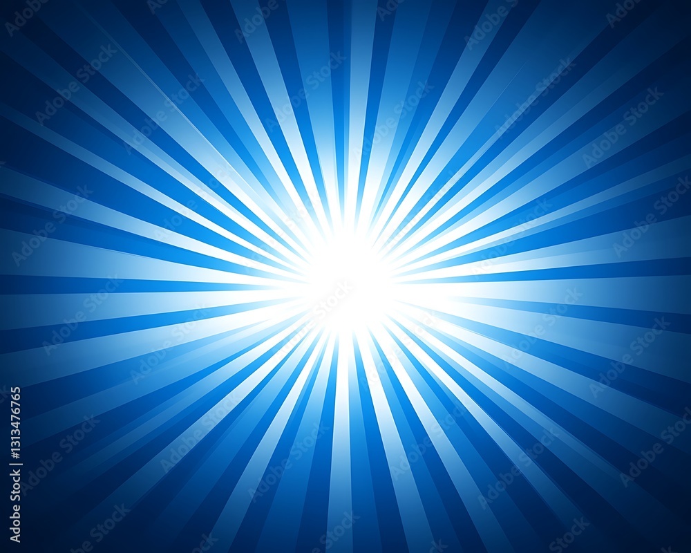 Blue and white radial gradient background radiates from the center Blue and white radial gradient background radiates from the center