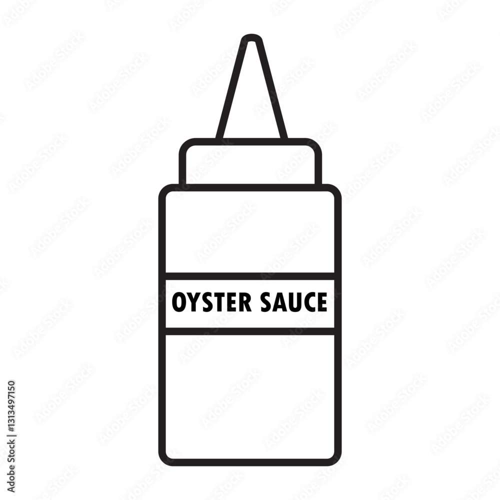 oyster sauce line icon oyster sauce line icon