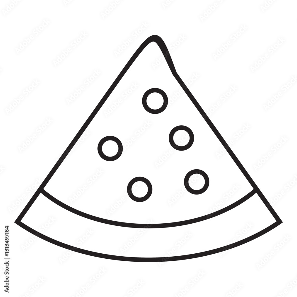pizza slice line icon pizza slice line icon