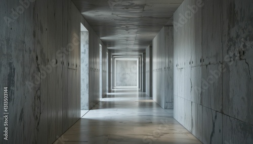 Wallpaper Mural Serene Hallway with Abstract Walls and Soft Lighting Effects Torontodigital.ca