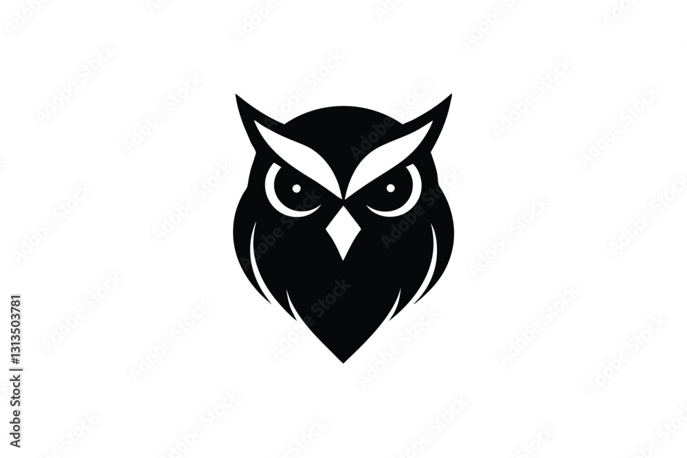Obraz premium black and white owl