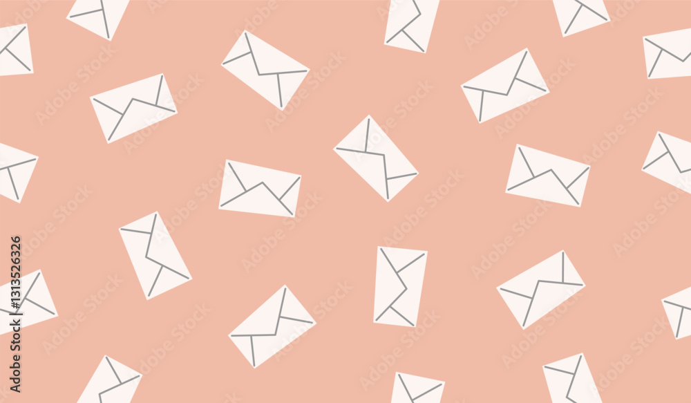 Cute letter pattern background vector design Cute letter pattern background vector design