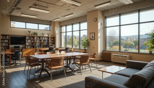 Bright and Spacious Modern Office Space with Large Windows
