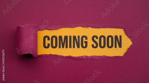Coming Soon Banner with Bold Typography on Vibrant Background