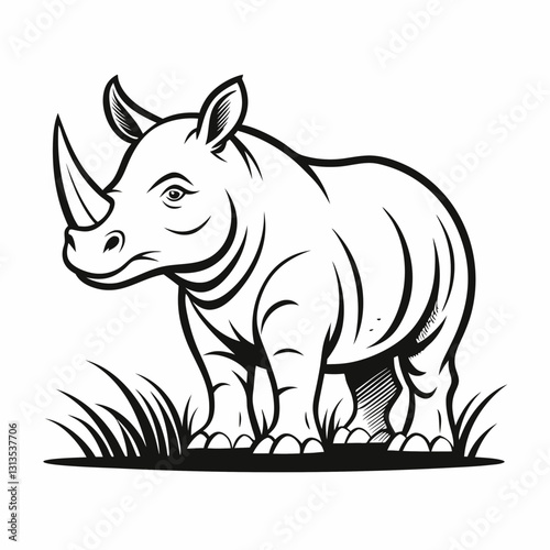 rhino vector illustration