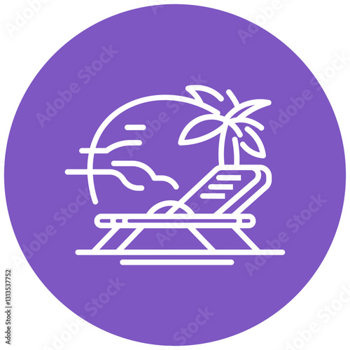 Lounger Vector Icon