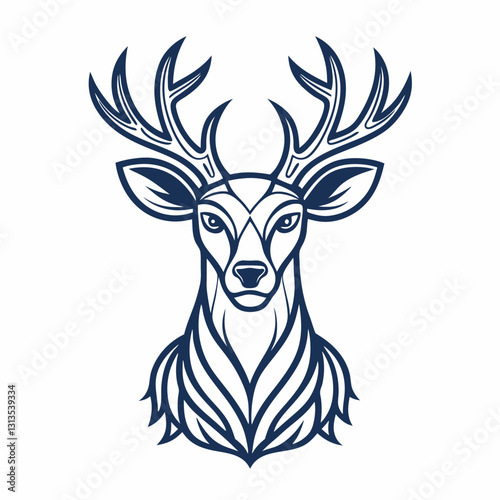 deer head vector