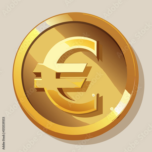 golden euro symbol