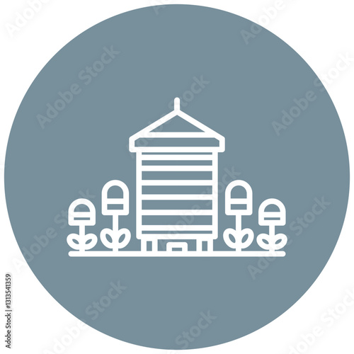 Apiary Vector Icon