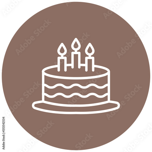 Birthday Napkins Vector Icon