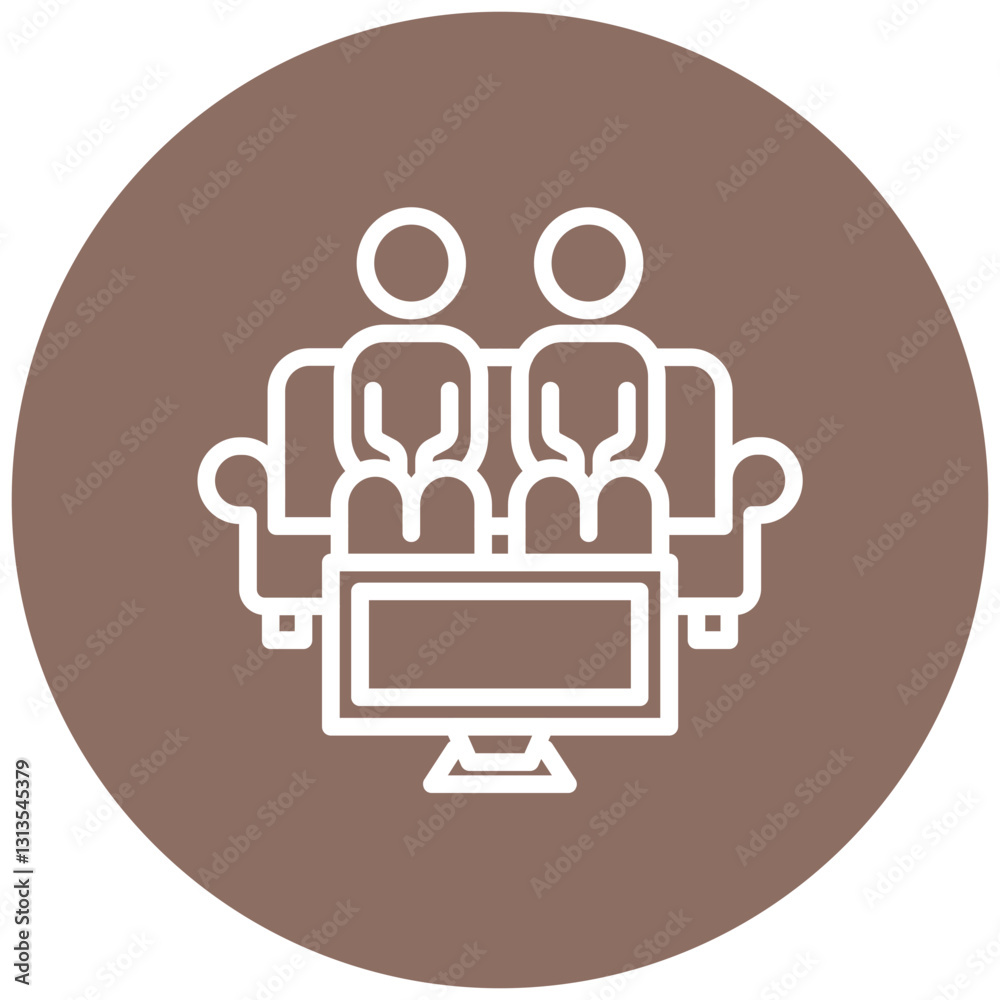 Family Game Night Vector Icon Family Game Night Vector Icon