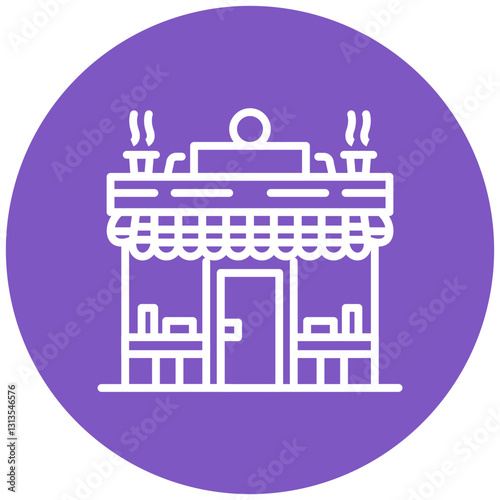 Street Cafe Vector Icon