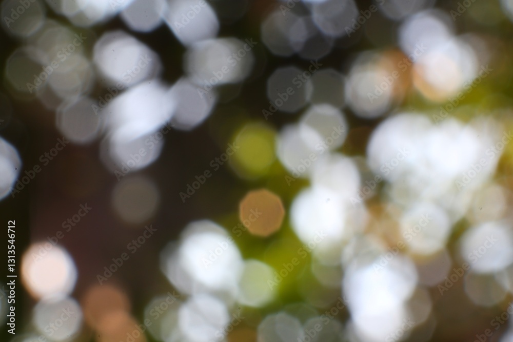 Obraz premium Abstract nature background with defocused lights showcasing bright and ethereal bokeh effect for design and creative composition