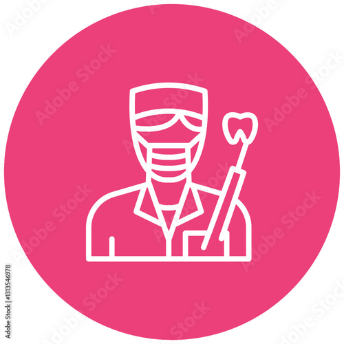 Dental Hygienist Vector Icon
