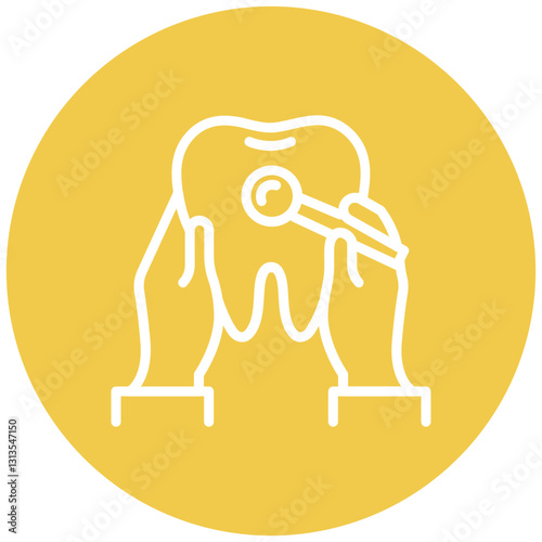 Oral Health Screening Vector Icon