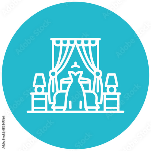 Bridal Suite Vector Icon