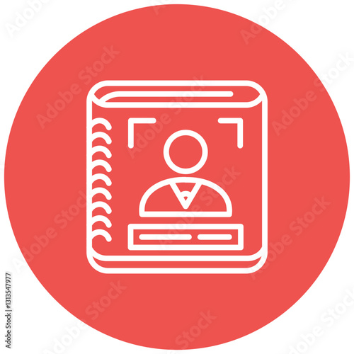 Guestbook Vector Icon