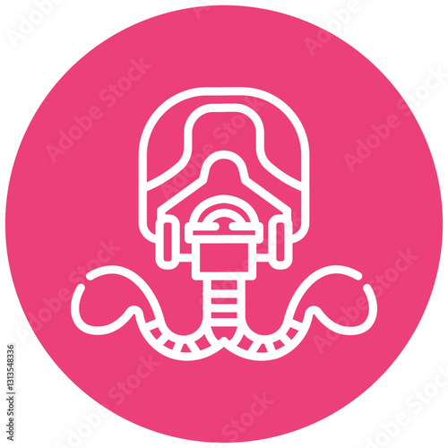 Breathing Apparatus Vector Icon