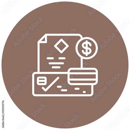 Invoice Payment Vector Icon