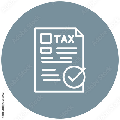Tax Compliance Vector Icon