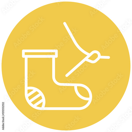 Darning Vector Icon
