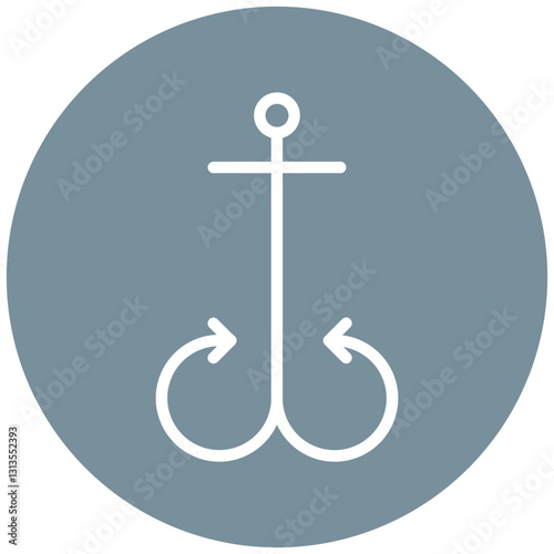 Hook and Eye Vector Icon