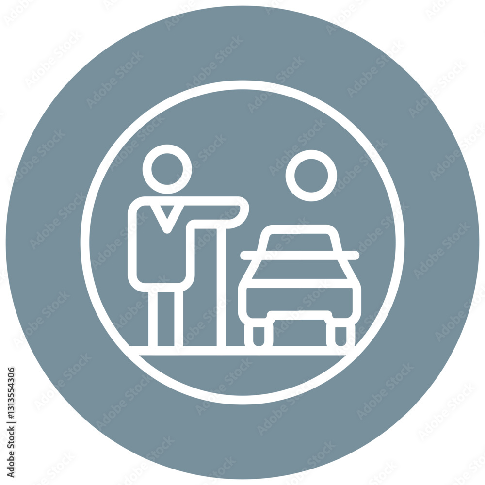 Valet Parking Vector Icon Valet Parking Vector Icon