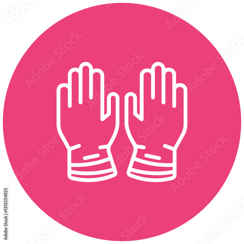 Sterile Gloves Vector Icon