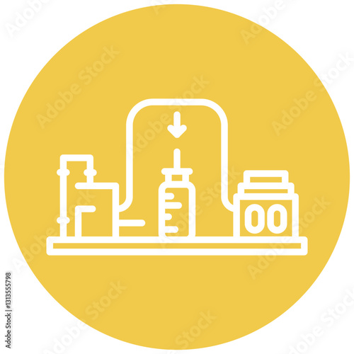 Downstream Processing Vector Icon