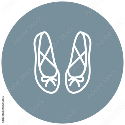 Ballet Flats Vector Icon